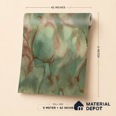 88206 | 5 Meter x 42 Inches Marble Look Wallpaper - 57.41 Sq. Ft. | Minimum 10% wastage during installation