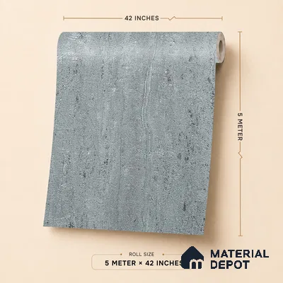 88704 | Grey Travertine Streaks Textured Wallpaper - 5 Meter x 42 Inches, 57.41 Sq. Ft. (Min. 15% Wastage)