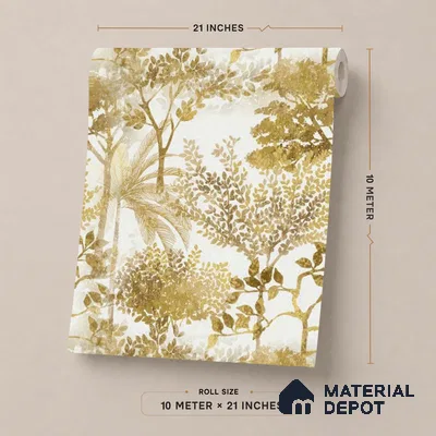 9018 | 10 Meter x 21 Inch  Tropical Look Wallpaper - 57 Sq. Ft. | Minimum 15% wastage during installation