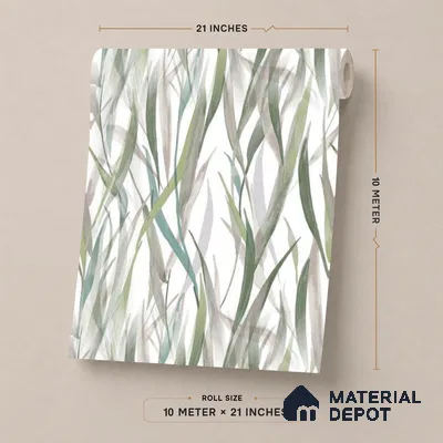 9025 | 10 Meter x 21 Inch  Tropical Look Wallpaper - 57 Sq. Ft. | Minimum 15% wastage during installation
