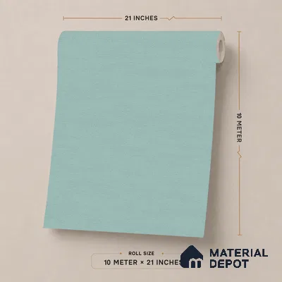 9072 | Teal Mint Plain Solid Patterned Wallpaper - 10 Meter x 21 Inch, 57 Sq. Ft. (Min. 15% Wastage)