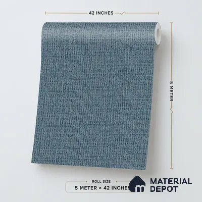 88673-8 | 5 Meter x 42 Inches Fabric Look Wallpaper - 57 Sq. Ft. | Minimum 10% wastage during installation