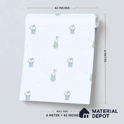 5183-2 | 4 Meter x 42 Inches Animal Print Look Wallpaper - 45.94 Sq. Ft. | Minimum 15% wastage during installation