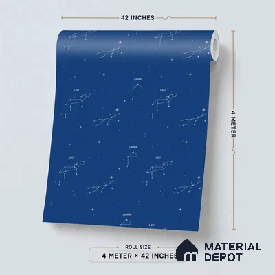 5181-2 | 4 Meter x 42 Inches Space Look Wallpaper - 45.94 Sq. Ft. | Minimum 15% wastage during installation