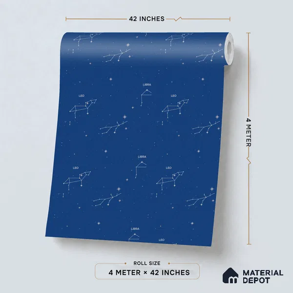 5181-2 | 4 Meter x 42 Inches Space Look Wallpaper - 45.94 Sq. Ft. | Minimum 15% wastage during installation