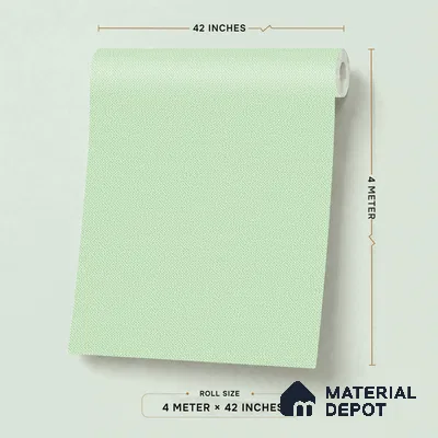 5176-5 | Green Fabric Weave Textured Wallpaper - 4 Meter x 42 Inches, 45.94 Sq. Ft. (Min. 15% Wastage)