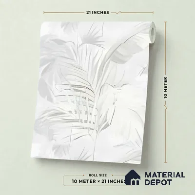 WK160-39 | 10 Meter x 21 Inches Tropical Look Wallpaper - 57.37 Sq. Ft. | Minimum 15% wastage during installation