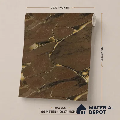 170-47 | 9.6 Meter x 20.87 Inches Marble Look Wallpaper - 54.77 Sq. Ft. | Minimum 10% wastage during installation