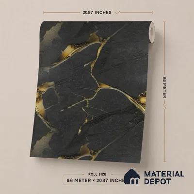 170-48 | 9.6 Meter x 20.87 Inches Marble Look Wallpaper - 54.77 Sq. Ft. | Minimum 10% wastage during installation