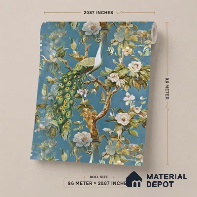 170-4 | 9.6 Meter x 20.87 Inches Animal Print Look Wallpaper - 54.77 Sq. Ft. | Minimum 15% wastage during installation