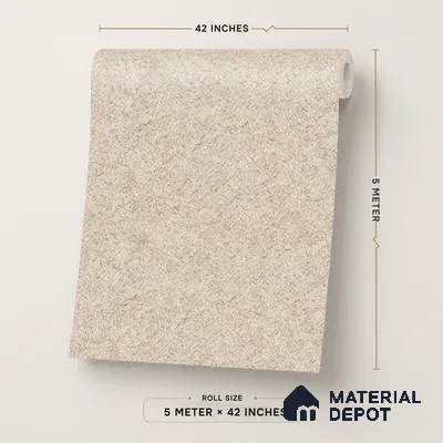 88667-2 | Warm Beige Crosshatch Weave Texture Patterned Wallpaper - 5 Meter x 42 Inches, 57 Sq. Ft. (Min. 15% Wastage)