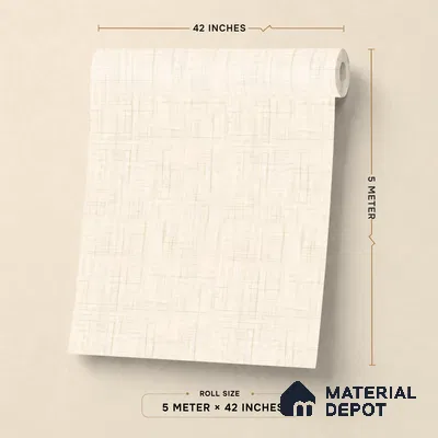 81379-3 | 5 Meter x 42 Inches Fabric Look Wallpaper - 57 Sq. Ft.  | Minimum 10% wastage during installation