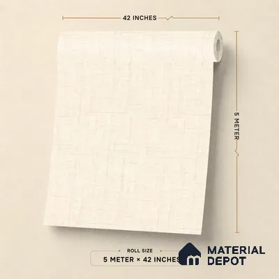 81369-2 | 5 Meter x 42 Inches Fabric Look Wallpaper - 57 Sq. Ft.  | Minimum 10% wastage during installation