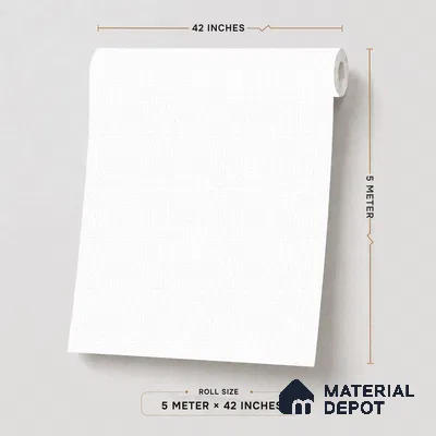 485-1 | 5 Meter x 42 Inches Fabric Look Wallpaper - 57.43 Sq. Ft. | Minimum 10% wastage during installation