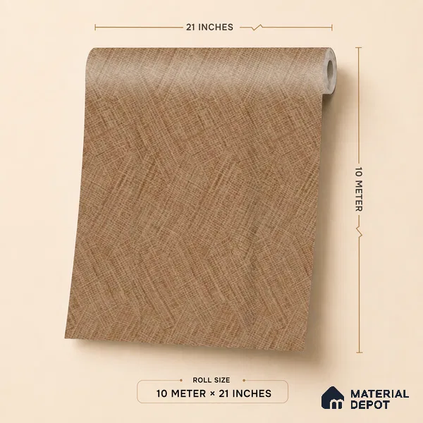 A78305 | Brown Scratched Metallic Textured Wallpaper - 10 Meter x 21 Inches, 57.41 Sq. Ft.