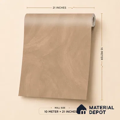 A78705 | Tan Swirl Brushstroke Textured Wallpaper - 10 Meter x 21 Inches, 57.41 Sq. Ft.