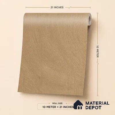 A78707 | Brown Plaster Swirl Textured Wallpaper - 10 Meter x 21 Inches, 57.41 Sq. Ft.