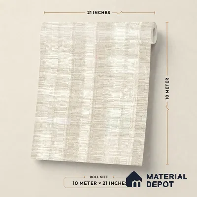 13325 | Warm Beige Linen Panel Texture Patterned Wallpaper - 10 Meter x 21 Inch, 57 Sq. Ft.