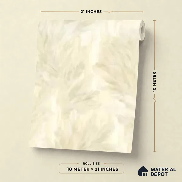 13346 | Cream Pampas Plumes Floral Wallpaper - 10 Meter x 21 Inch, 57 Sq. Ft.