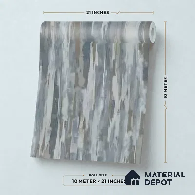 13356 | Blue Grey Brushed Texture Patterned Wallpaper - 10 Meter x 21 Inch, 57 Sq. Ft.