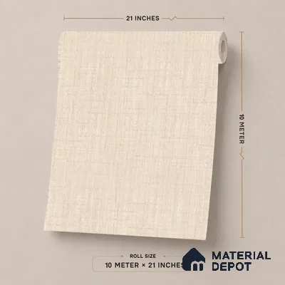 51244107 | 10 Meter x 21 Inch  Fabric Look Wallpaper - 57 Sq. Ft.