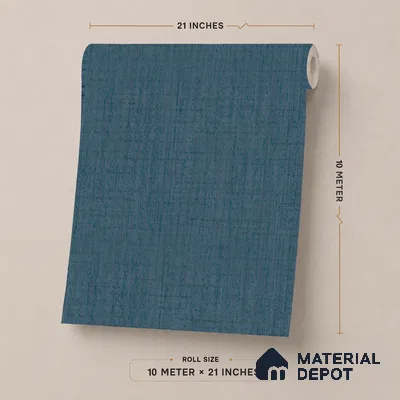 51244111 | 10 Meter x 21 Inch  Fabric Look Wallpaper - 57 Sq. Ft.