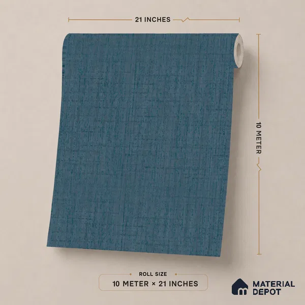 51244111 | 10 Meter x 21 Inch  Fabric Look Wallpaper - 57 Sq. Ft.