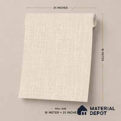 51244107 | 10 Meter x 21 Inch  Fabric Look Wallpaper - 57 Sq. Ft.