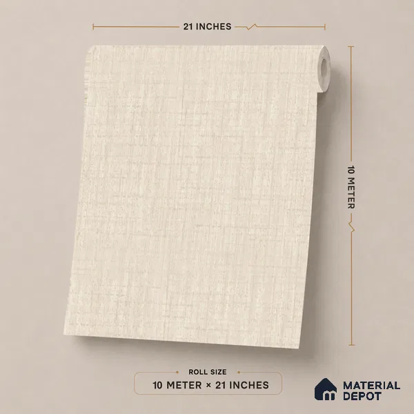 51244107 | 10 Meter x 21 Inch  Fabric Look Wallpaper - 57 Sq. Ft.