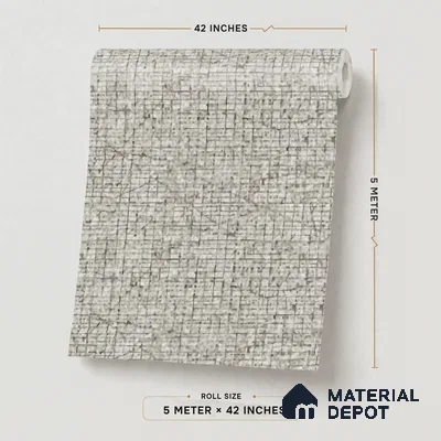 10327-4 | 5 Meter x 42 Inches Fabric Look Wallpaper - 57 Sq. Ft.