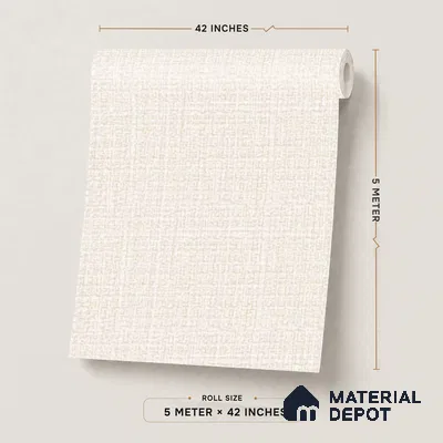 489-3 | 5 Meter x 42 Inches Fabric Look Wallpaper - 57.43 Sq. Ft.
