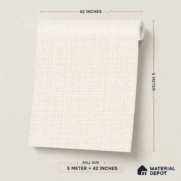 489-3 | 5 Meter x 42 Inches Fabric Look Wallpaper - 57.43 Sq. Ft.