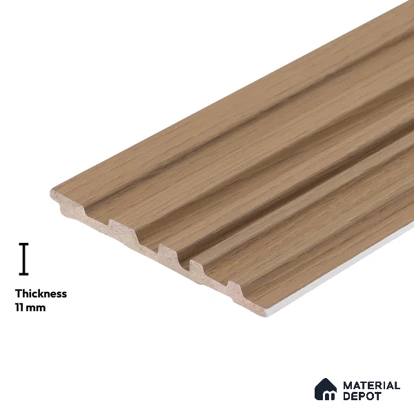 Wooden Look PN 02814 9 ft x 4.9 inch Charcoal Panel - 11 mm | Suitable for Feature Wall, TV Unit & Living Room | Width is Subjected to 5% Variation
