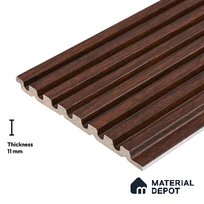 Wooden Look PN 02817 9 ft x 4.9 inch Charcoal Panel - 11 mm | Suitable for Feature Wall, TV Unit & Living Room | Width is Subjected to 5% Variation