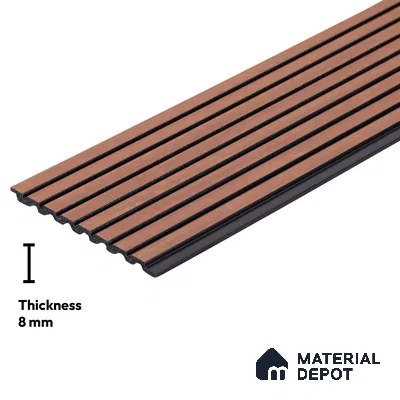 Multi Colour Patterned Look PN 03199 8 ft x 4.9 inch Charcoal Panel - 8 mm | Suitable for Feature Wall, TV Unit & Living Room | Width is Subjected to 5% Variation