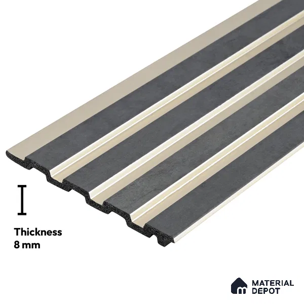Wooden Look PN 03248 B 8 ft x 4.9 inch Charcoal Panel - 8 mm | Suitable for Feature Wall, TV Unit & Living Room | Width is Subjected to 5% Variation