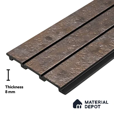 Grey Cement Look PN 03301 8 ft x 4.9 inch Charcoal Panel - 8 mm | Suitable for Feature Wall, TV Unit & Living Room | Width is Subjected to 5% Variation