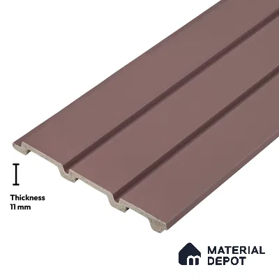 Pink Plain Colour Look PN 03563 9.5 ft x 4.8 inch Charcoal Panel - 11 mm | Suitable for Feature Wall, TV Unit & Living Room | Width is Subjected to 5% Variation