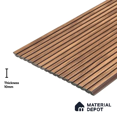 Wooden Look PN 03856 9.5 ft x 6 inch Charcoal Panel - 10 mm | Suitable for Feature Wall, TV Unit & Living Room | Width is Subjected to 5% Variation