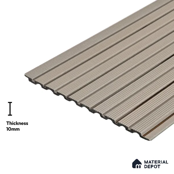 Wooden Look PN 03864 9.5 ft x 6 inch Charcoal Panel - 10 mm | Suitable for Feature Wall, TV Unit & Living Room | Width is Subjected to 5% Variation