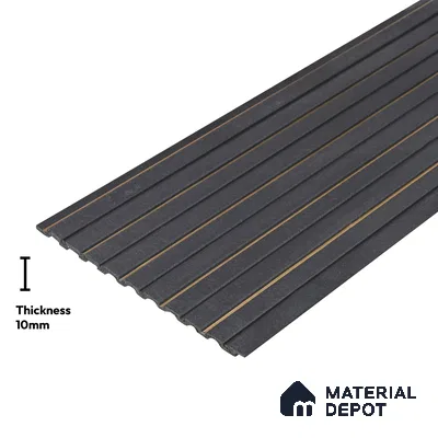 Grey Marble Look PN 03865 9.5 ft x 6 inch Charcoal Panel - 10 mm | Suitable for Feature Wall, TV Unit & Living Room | Width is Subjected to 5% Variation