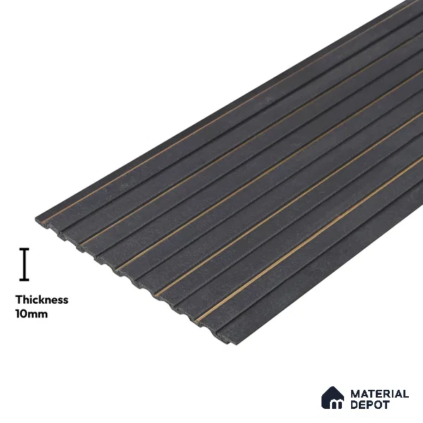 Grey Marble Look PN 03865 9.5 ft x 6 inch Charcoal Panel - 10 mm | Suitable for Feature Wall, TV Unit & Living Room | Width is Subjected to 5% Variation