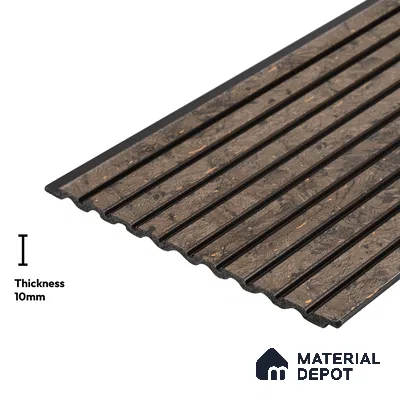Brown Marble Look PN 03866 9.5 ft x 6 inch Charcoal Panel - 10 mm | Suitable for Feature Wall, TV Unit & Living Room | Width is Subjected to 5% Variation
