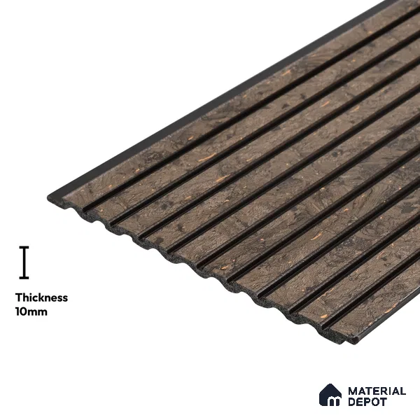 Brown Marble Look PN 03866 9.5 ft x 6 inch Charcoal Panel - 10 mm | Suitable for Feature Wall, TV Unit & Living Room | Width is Subjected to 5% Variation