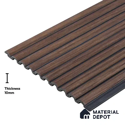 Wooden Look PN 03893 9.5 ft x 6 inch Charcoal Panel - 10 mm | Suitable for Feature Wall, TV Unit & Living Room | Width is Subjected to 5% Variation