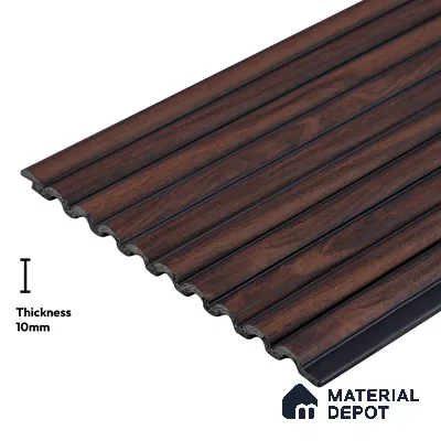 Wooden Look PN 03894 9.5 ft x 6 inch Charcoal Panel - 10 mm | Suitable for Feature Wall, TV Unit & Living Room | Width is Subjected to 5% Variation