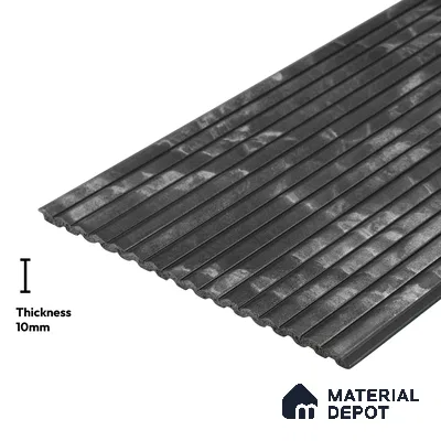 Grey Metallic Look PN 03908 9.5 ft x 6 inch Charcoal Panel - 10 mm | Suitable for Feature Wall, TV Unit & Living Room | Width is Subjected to 5% Variation