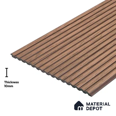 Wooden Look PN 03910 9.5 ft x 6 inch Charcoal Panel - 10 mm | Suitable for Feature Wall, TV Unit & Living Room | Width is Subjected to 5% Variation