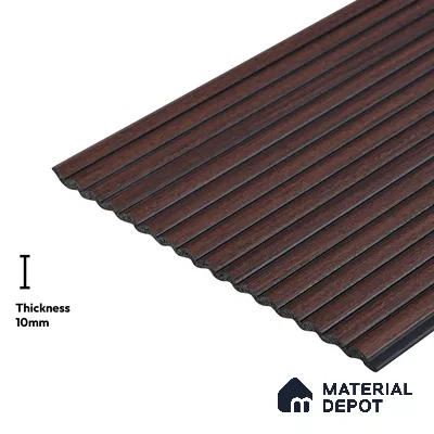 Wooden Look PN 03912 9.5 ft x 6 inch Charcoal Panel - 10 mm | Suitable for Feature Wall, TV Unit & Living Room | Width is Subjected to 5% Variation