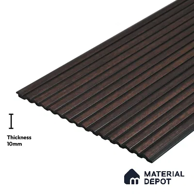 Wooden Look PN 03913 9.5 ft x 6 inch Charcoal Panel - 10 mm | Suitable for Feature Wall, TV Unit & Living Room | Width is Subjected to 5% Variation